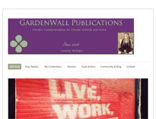 Tablet Screenshot of gardenwallpublications.com